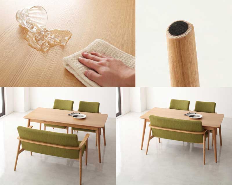 POINT03: DESIGN TABLE / 森の、息吹。感じる、テーブル。 - 2 | 天然木北欧スタイルソファダイニング [WOOD LAND] ウッドランド