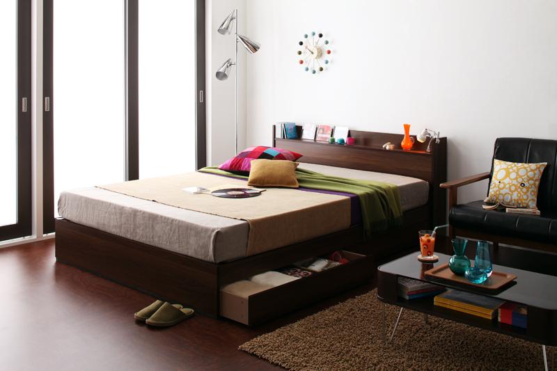 デザイン - 1 | コンセント付き収納ベッド [Ever] エヴァー